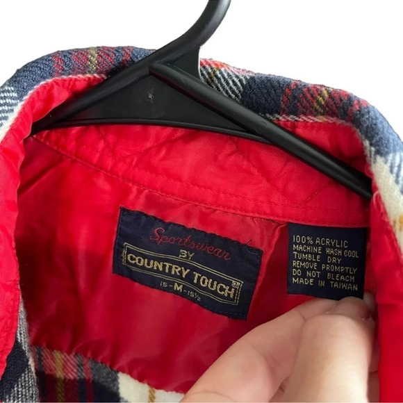 SPORTWEAR by Country Touch Plaid Front Buttons Closure Size M - Picture 7 of 10